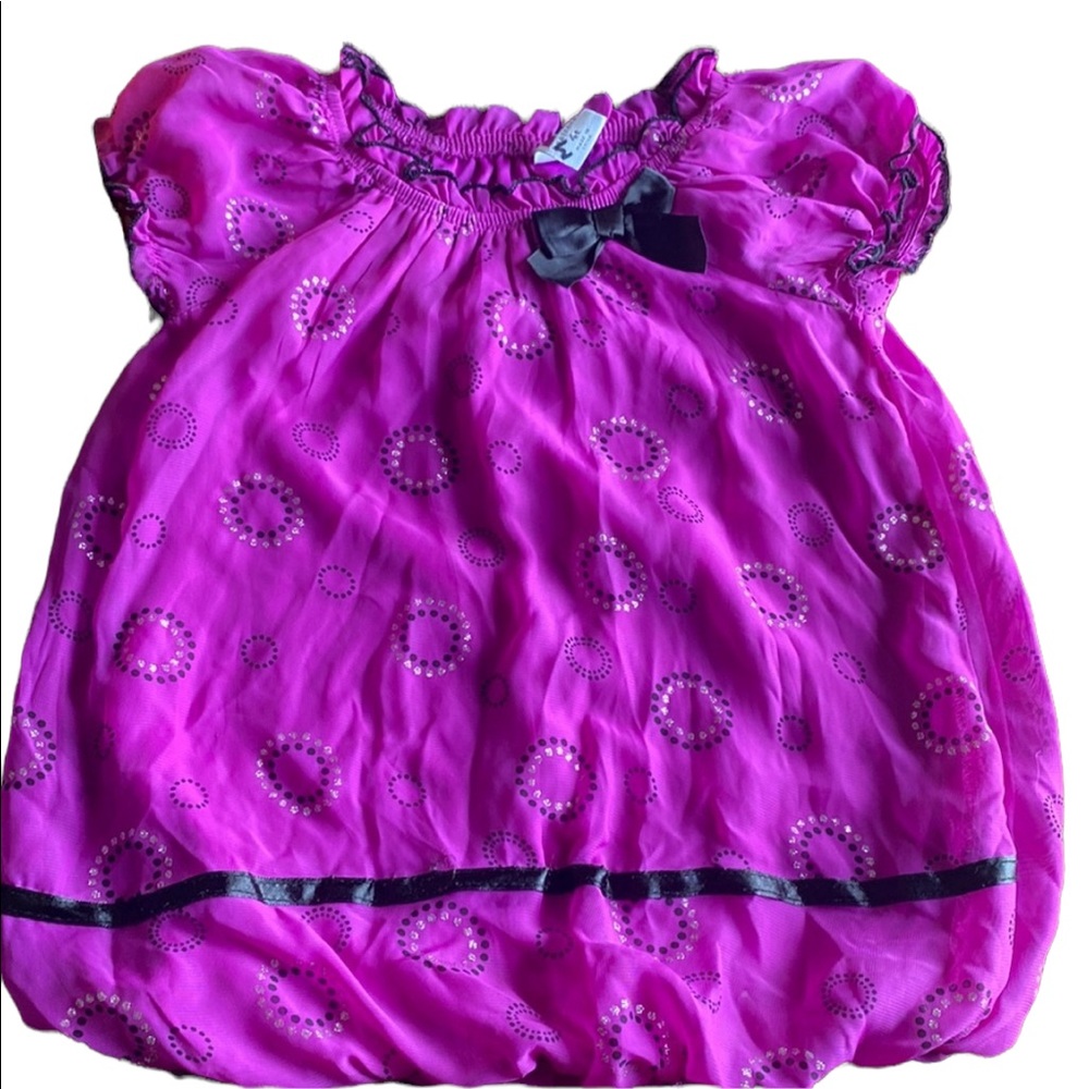 Healthtex Girls’ 4T Purple Balloon And Ruffled Top